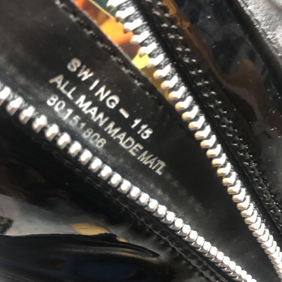 Demonia Swing-115 Platform Boots Womens Size 8 Black Holographic Goth Rave - Picture 9 of 16